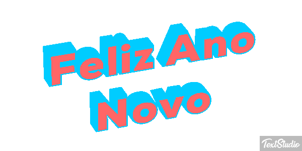 Feliz Ano Novo Efeito do texto