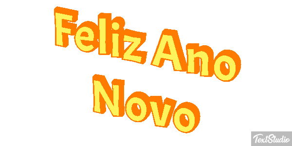 Feliz Ano Novo Efeito do texto