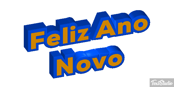 Feliz Ano Novo Efeito do texto