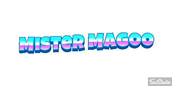 Mister Magoo Effet de texte