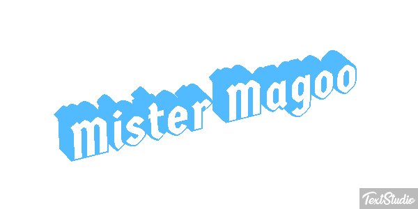 Mister Magoo Effet de texte