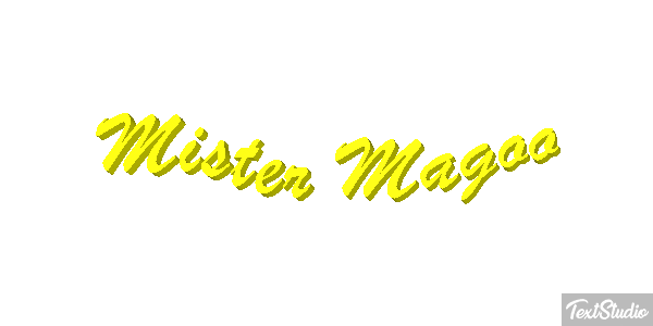 Mister Magoo Effet de texte