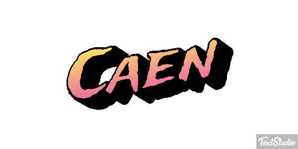 Caen テキスト効果