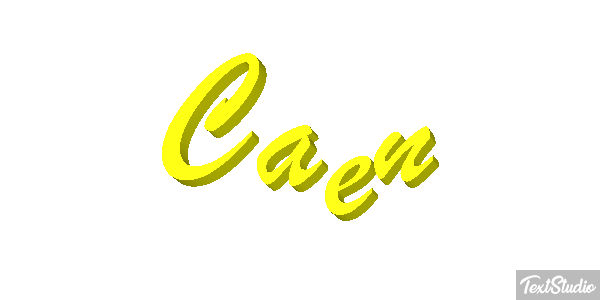 Caen テキスト効果