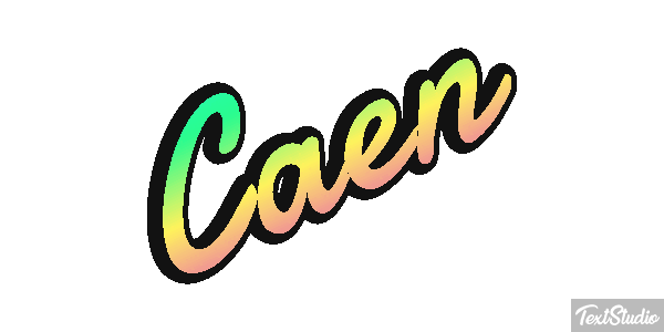 Caen テキスト効果