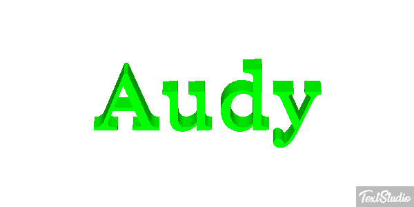 Audy Text effect