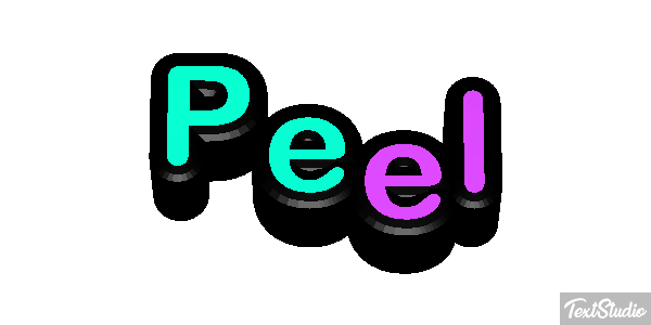 Peel Efekt tekstowy