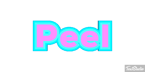 Peel Efekt tekstowy