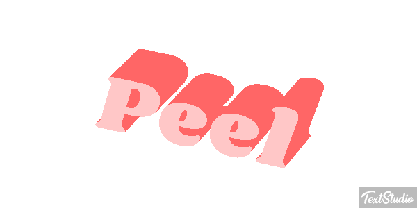 Peel Efekt tekstowy