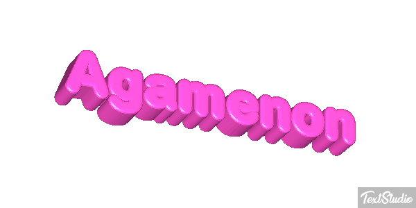 Agamenón Efecto de texto