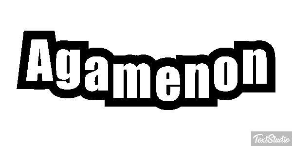 Agamenón Efecto de texto