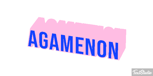 Agamenón Efecto de texto