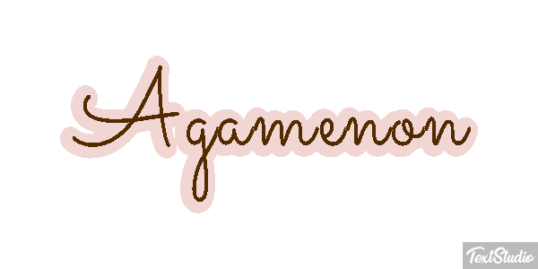 Agamenón Efecto de texto