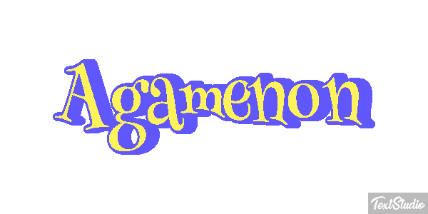 Agamenón Efecto de texto