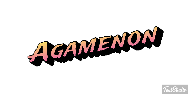 Agamenón Efecto de texto