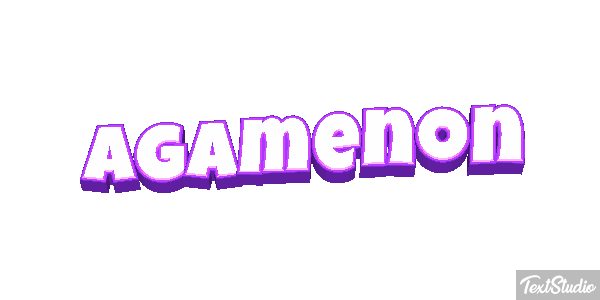 Agamenón Efecto de texto
