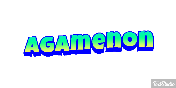 Agamenón Efecto de texto