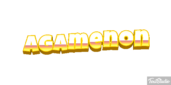 Agamenón Efecto de texto