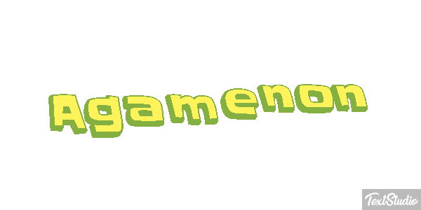 Agamenón Efecto de texto