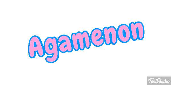 Agamenón Efecto de texto