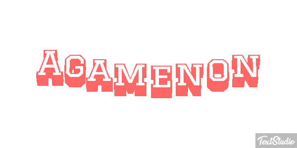 Agamenón Efecto de texto