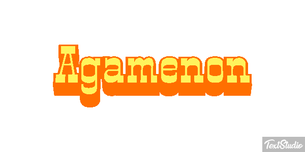 Agamenón Efecto de texto