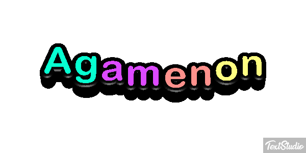 Agamenón Efecto de texto