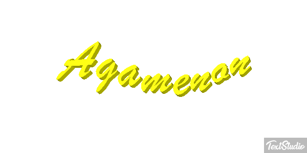 Agamenón Efecto de texto