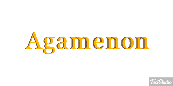 Agamenón Efecto de texto