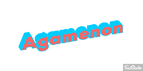 Agamenón Efecto de texto