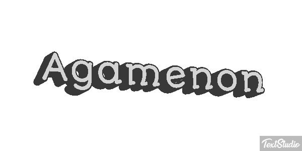 Agamenón Efecto de texto