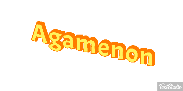 Agamenón Efecto de texto