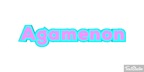 Agamenón Efecto de texto