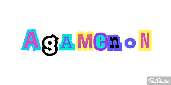 Agamenón Efecto de texto
