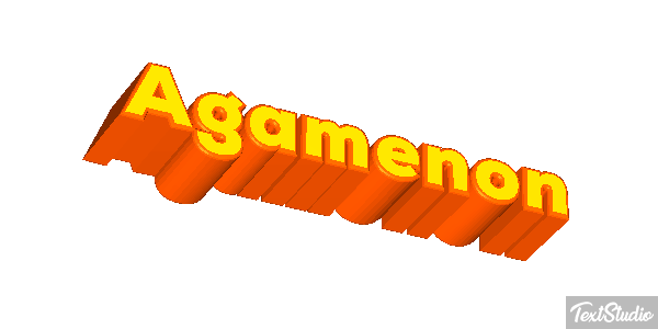 Agamenón Efecto de texto