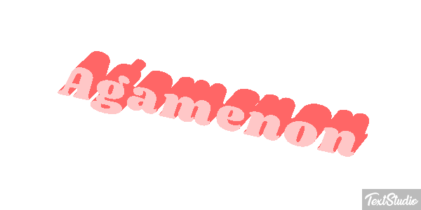 Agamenón Efecto de texto