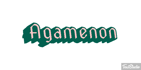 Agamenón Efecto de texto