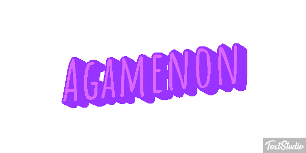 Agamenón Efecto de texto