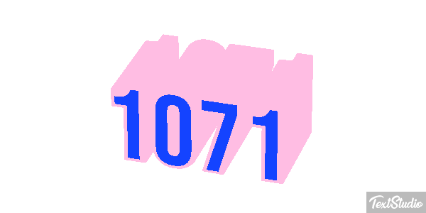 1071 Text effect
