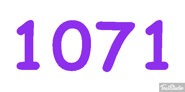 1071 Text effect