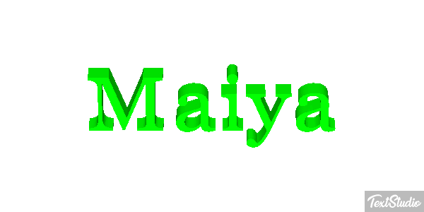 Maiya Effetto testo