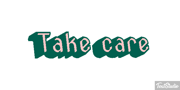 Take Care Text effect