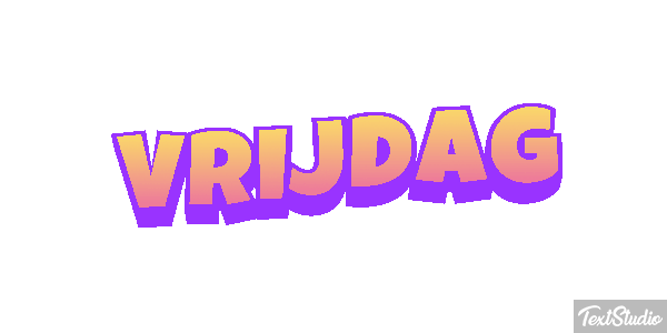 Vrijdag Text effect