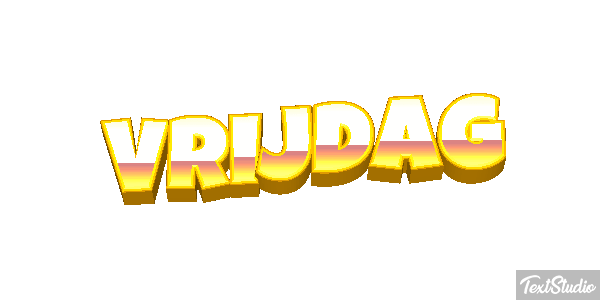 Vrijdag Text effect