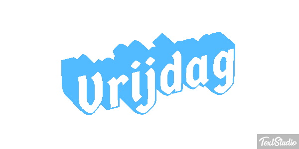 Vrijdag Text effect