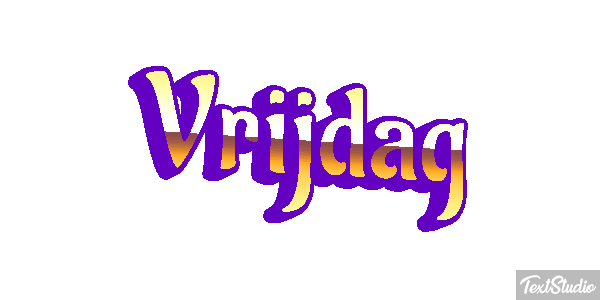 Vrijdag Text effect
