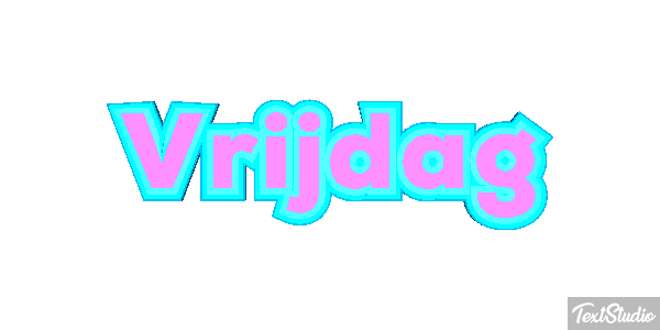 Vrijdag Text effect