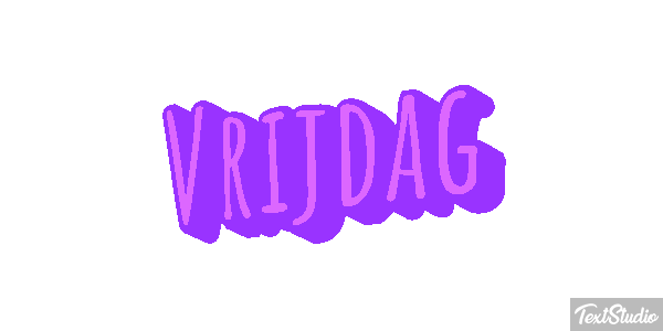 Vrijdag Text effect