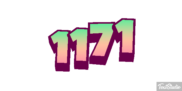 1171 Text effect