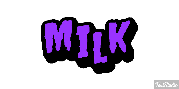 Milk Text effect